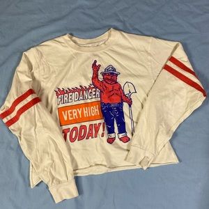 Mighty Fine Smokey the Bear Crop Tee